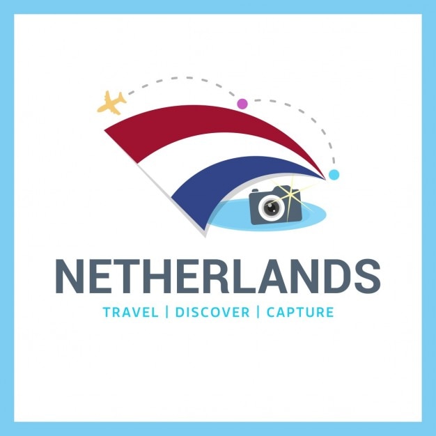 Kostenloser Vektor niederlande reise symbol