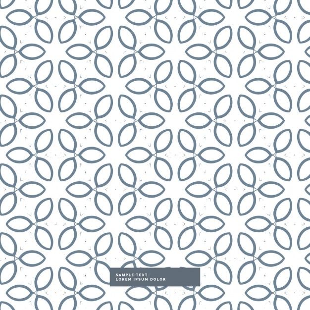 Kostenlose Vektor niedliche linie blumenmuster hintergrund