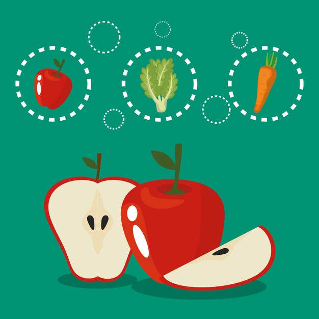 Obst und Gemüse gesunde Ernährung