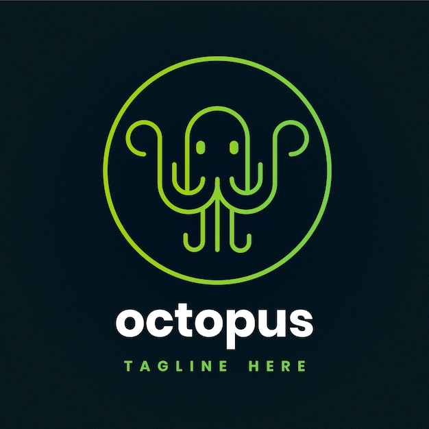 Kostenloser Vektor octopus-logo-konzept