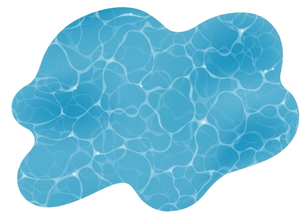 Kostenloser Vektor odd-shaped vector rippled swimming pool zusammenfassung hintergrund illustration.