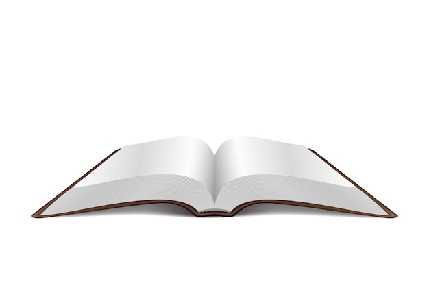Offenes Buch isoliert