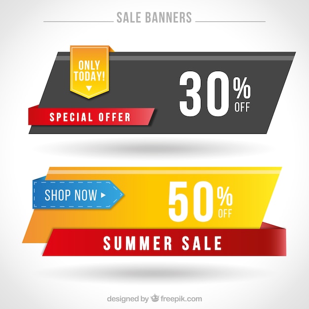 Offer banner in modernem design