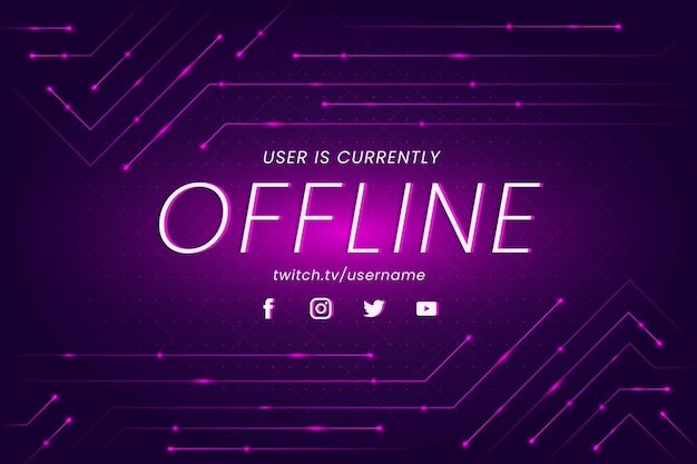 Offline zuckendes Banner im Gammer-Stil