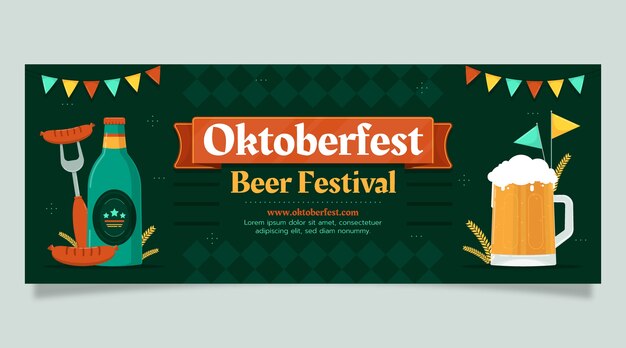 Oktoberfest flat marketing pack facebook-cover