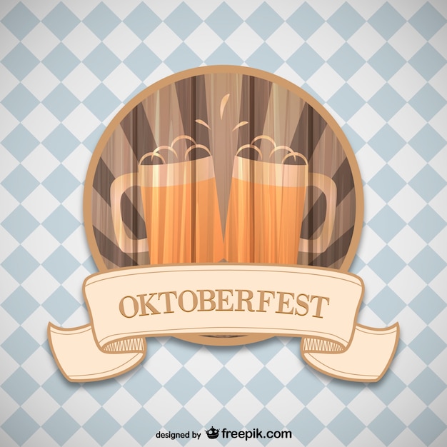 Kostenloser Vektor oktoberfest-label