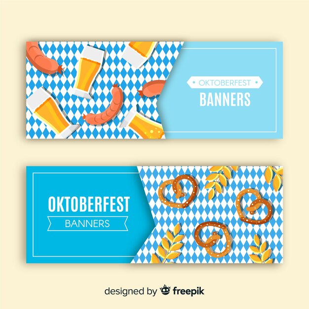 Oktoberfest Party Banner Vorlagensatz