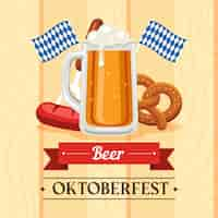 Kostenloser Vektor oktoberfestfeier