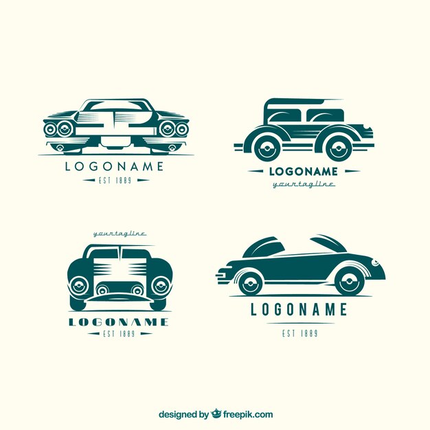 Oldtimer-Logo-Sammlung