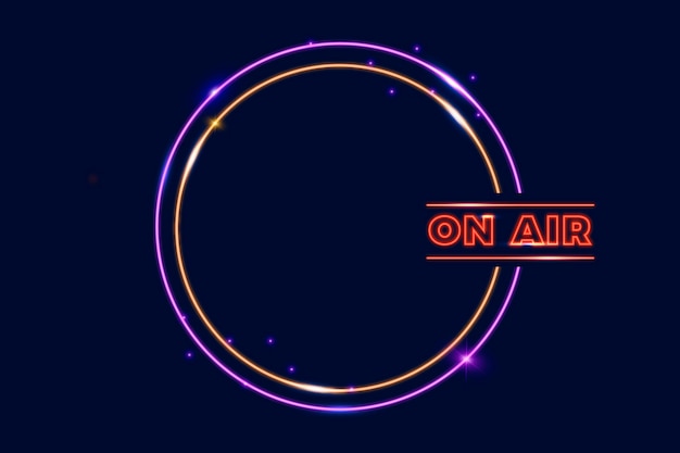 On air neon frame vorlage