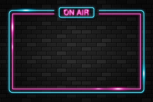 On Air Neonrahmen