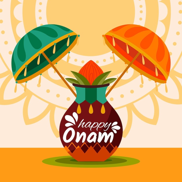 Onam mit dekoration