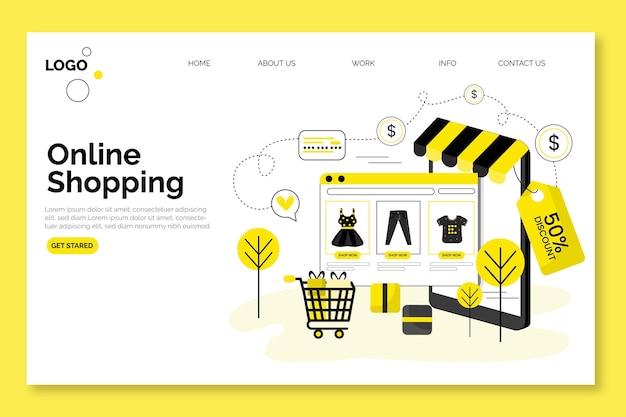 Online-landingpage-design einkaufen