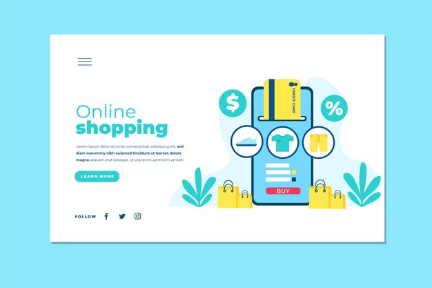 Online-Landingpage einkaufen
