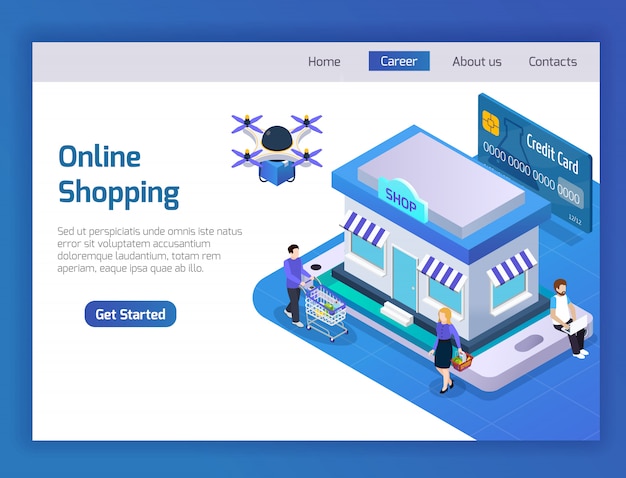 Online-shopping-landingpage