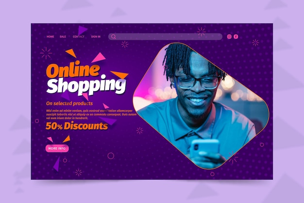 Online-shopping-landingpage