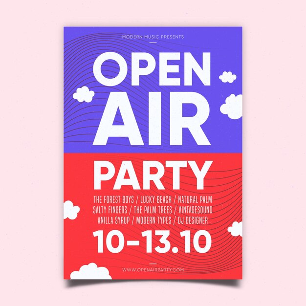 Open Air Party Poster