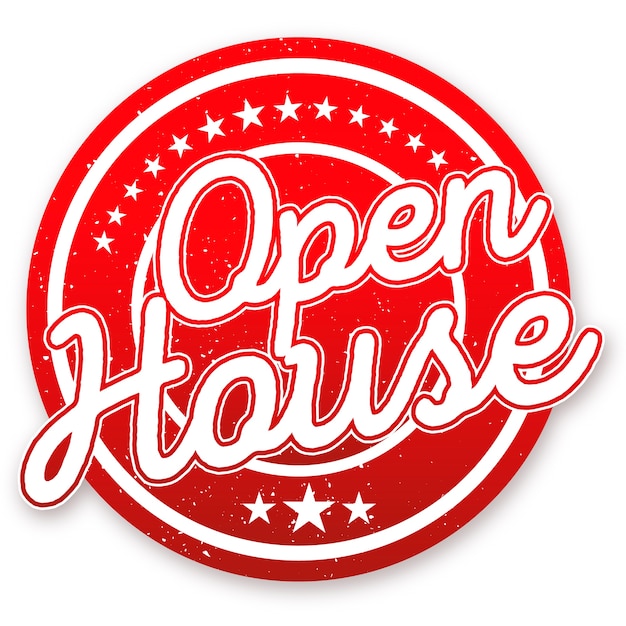 Open House Immobilien Label Konzept