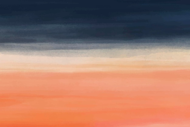 Orange blauer Aquarellhintergrund, abstrakter Designvektor des Desktop-Hintergrunds