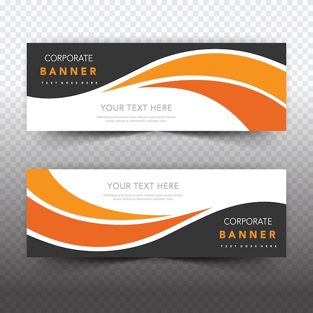 Orange business banner