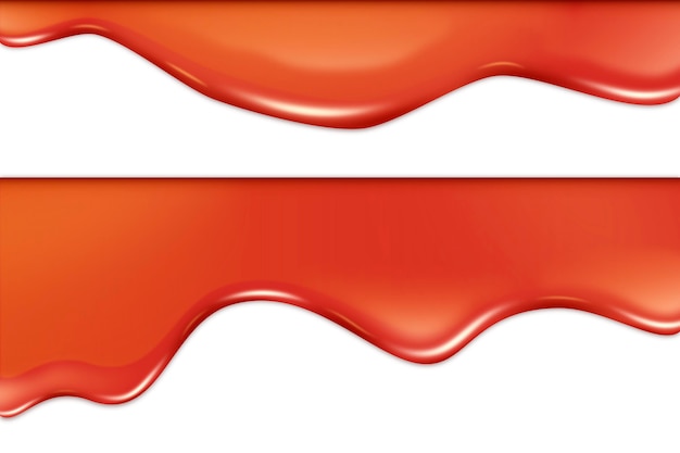 Kostenloser Vektor orange fließendes glasurhintergrunddesign