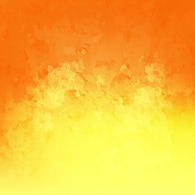 Kostenloser Vektor orange und gelbe aquarell hintergrund