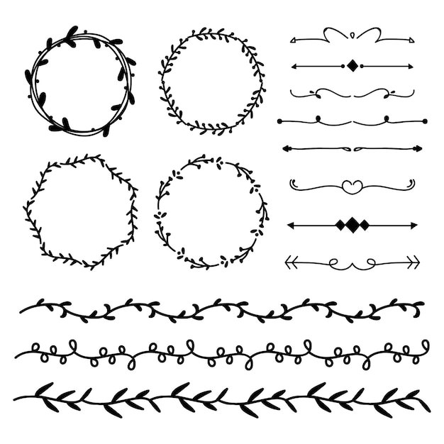 Ornamental Fancy Divider Black Kollektion