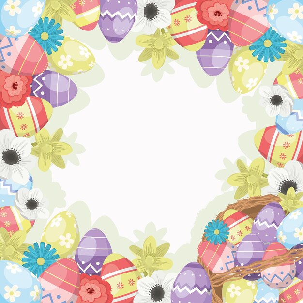 Osterblumen und Eier