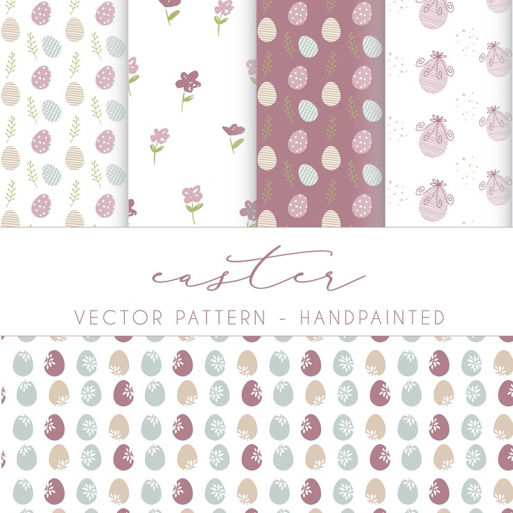 Kostenlose Vektor ostermuster-design