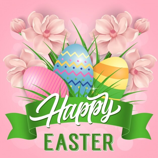 Ostern hintergrund-design | Kostenlose Vektor