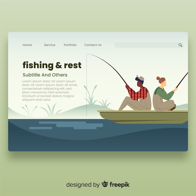 Paar angeln landing page