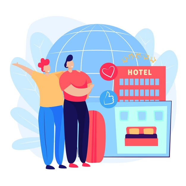 Paarbuchungs-Hotelzimmerwebseite
