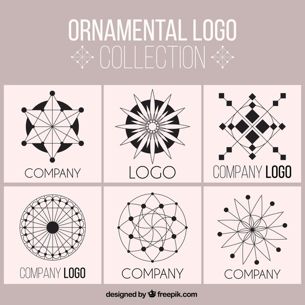 Packung mit Zier-Logos