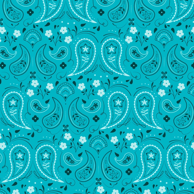 Kostenlose Vektor paisley bandana muster
