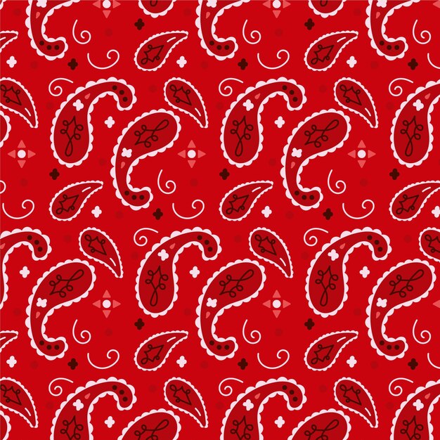 Paisley Bandana Mustervorlage