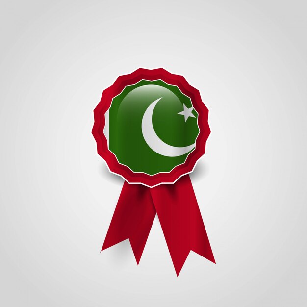 Pakistan-Flaggenausweis-Designvektor