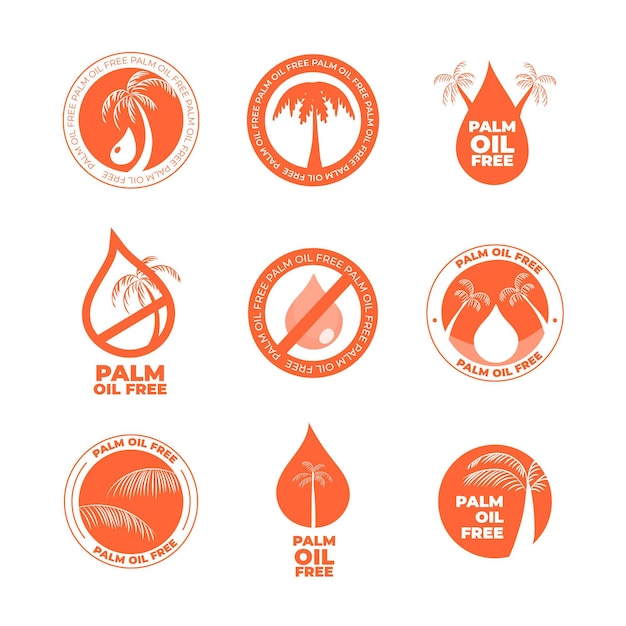 Palmöl-Zeichensammlung