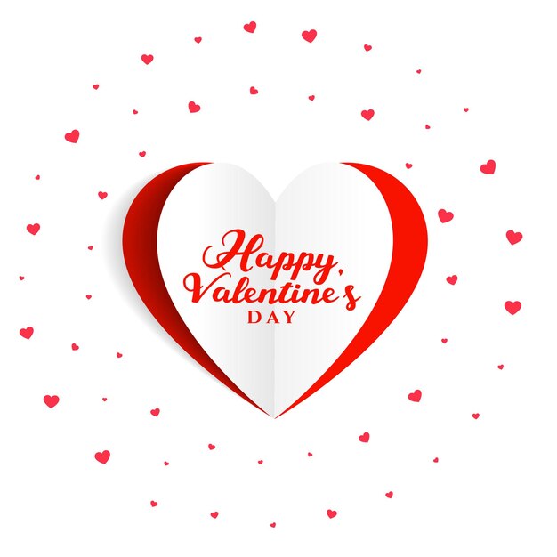 Papierschnitt-Stil, fröhlicher Valentinstag-Konzepthintergrund für ein schönes Paar