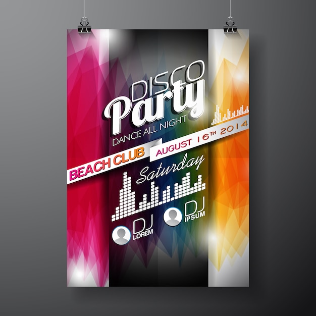 Kostenloser Vektor party-plakat-design