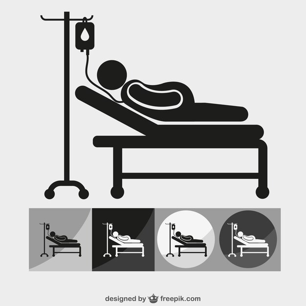 Patienten Vektor-Symbole