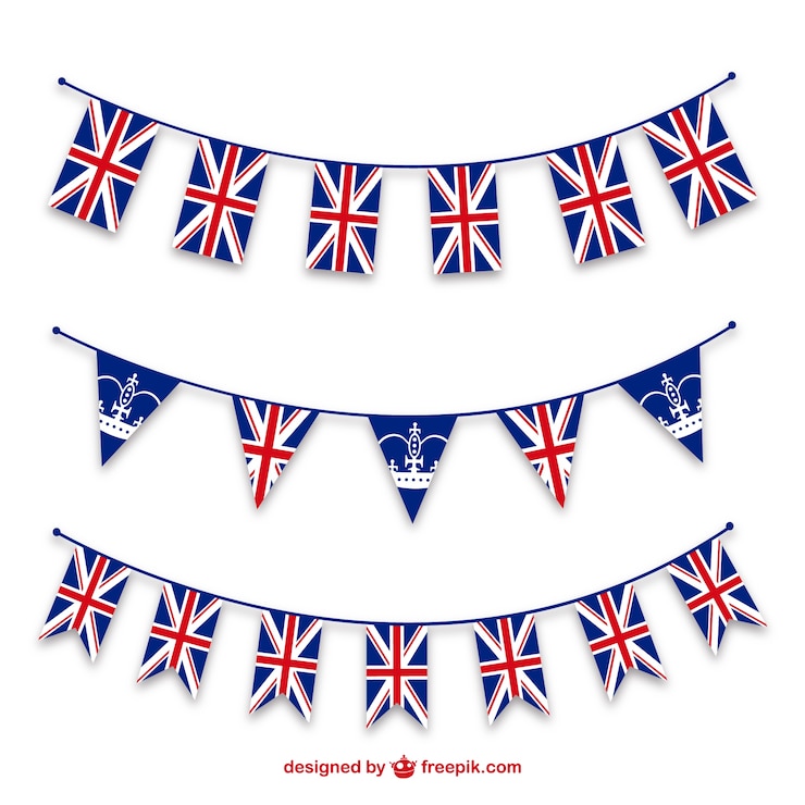 Kostenlose Vektor patriotischen union jack jubiläum ammer vorlagen