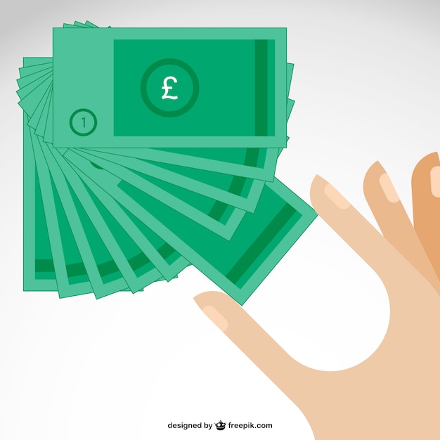 Kostenloser Vektor pfund sterling banknoten