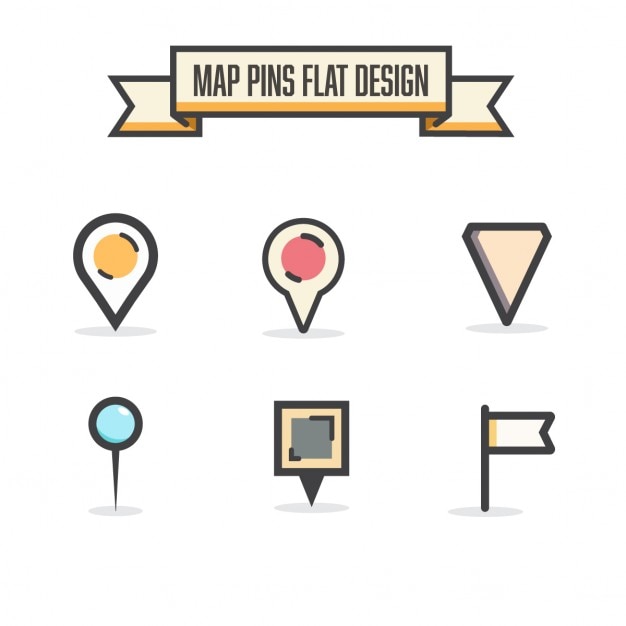 Pins flaches design