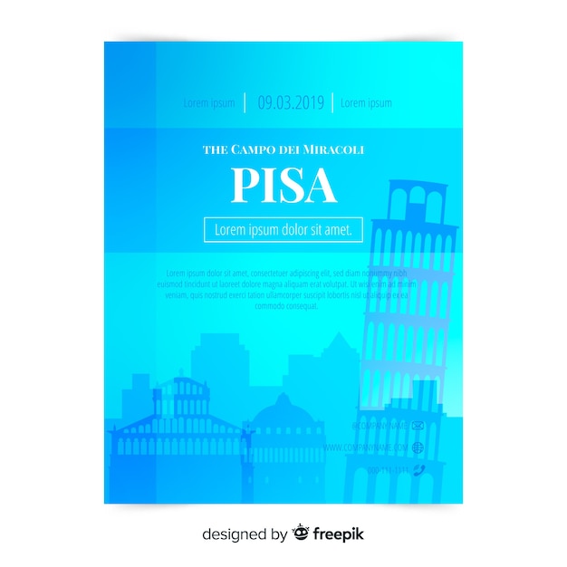 Pisa flyer vorlage