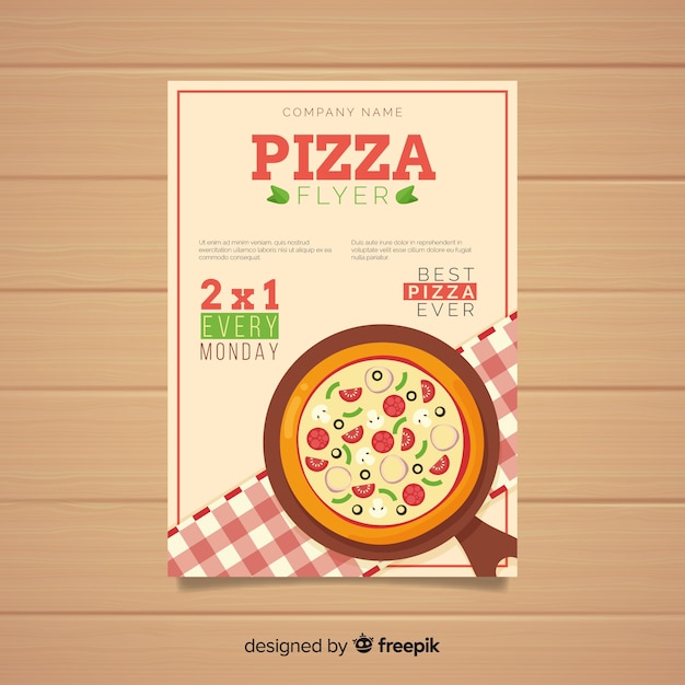 Pizza-flyer-vorlage