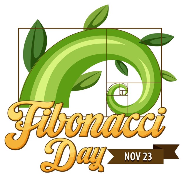 Plakatdesign zum Fibonacci-Tag
