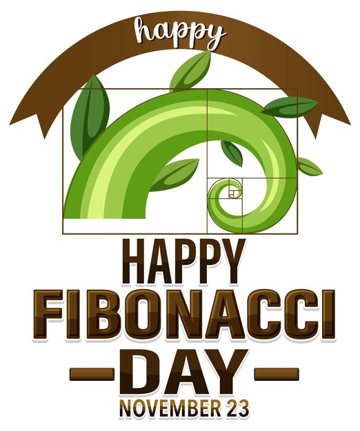 Plakatdesign zum Fibonacci-Tag
