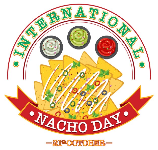 Plakatdesign zum Internationalen Nacho-Tag
