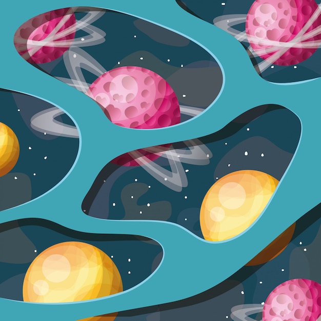 Kostenloser Vektor planeten des sonnensystems