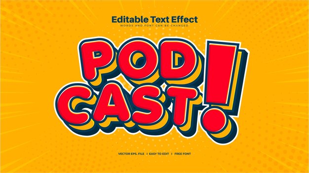 Podcast-Texteffekt